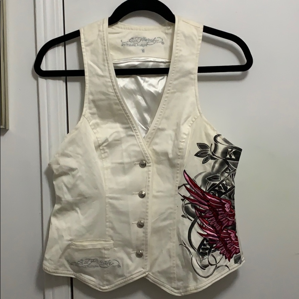 Ed Hardy “Death or Glory” Embroidered Vest